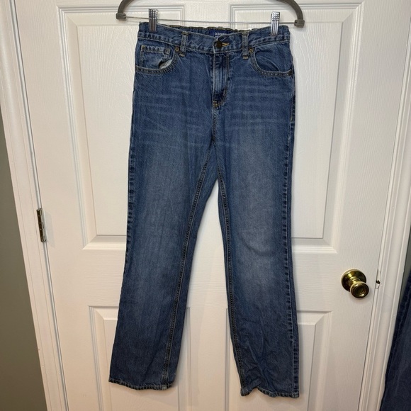 Old Navy Kids Blue Jeans Boot Cut Loose Fit Size 14 GUC - Picture 1 of 5
